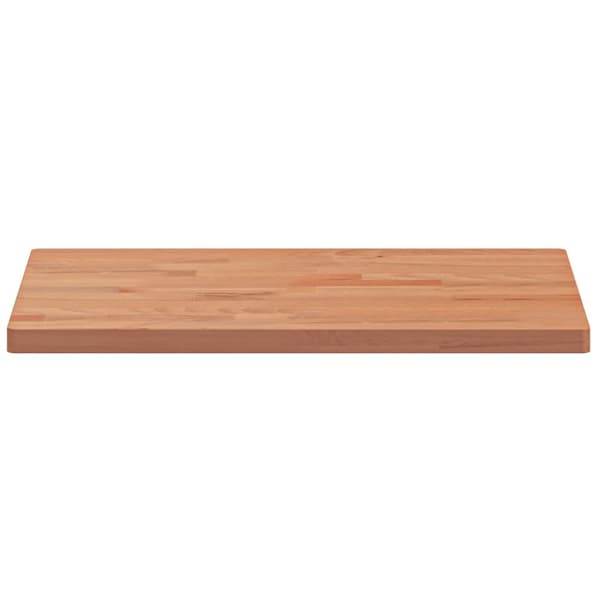 vidaXL Bordsskiva 60x40x2,5 cm rektangulär massivt bokträ Brun