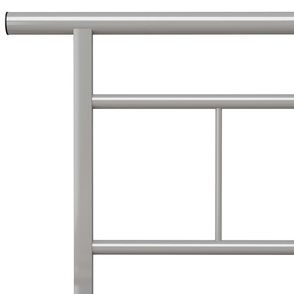 vidaXL Sängram grå metall 180x200 cm grå