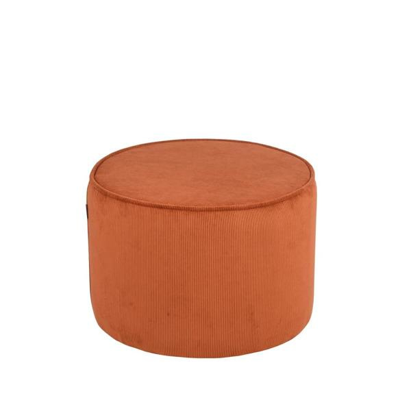 LABEL51 Sittpuff Tibo 55x55x40 cm rostfärgad ribcord Orange