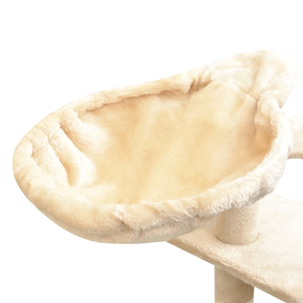 vidaXL Klösträd med klöspelare i sisal 150 cm beige Beige