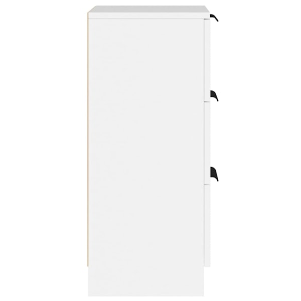vidaXL Förvaringsskåp 2 st vit 30x30x70 cm konstruerat trä Vit