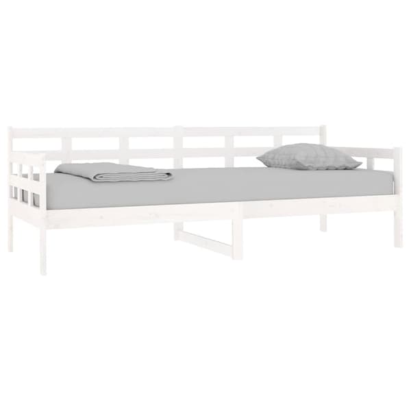 vidaXL Dagbädd vit 80x200 cm massiv furu Vit