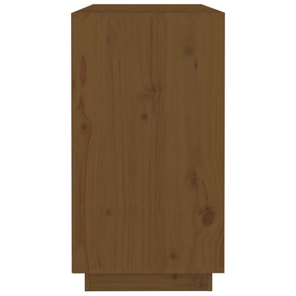 vidaXL Skänk honungsbrun 100x40x75 cm massiv furu Brun