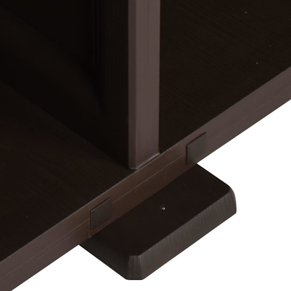 vidaXL Plastskåp 79x43x85,5 cm träimitation brun Brun