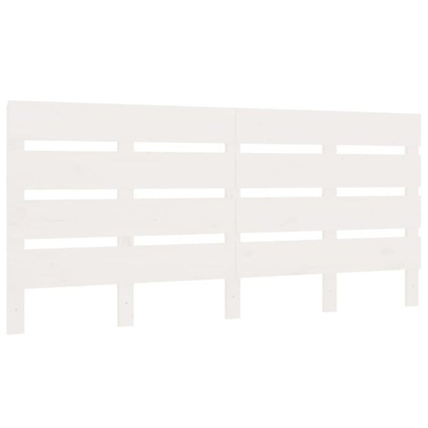 vidaXL Sängram vit 120x200 cm massiv furu Vit