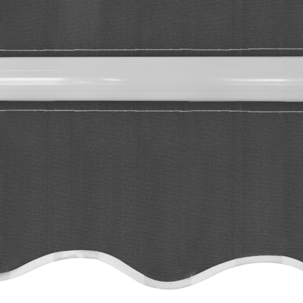 vidaXL Markis manuellt infällbar 450 cm antracit Antracit
