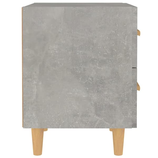 vidaXL Sängbord 2 st betonggrå 40x35x47,5 cm Grå