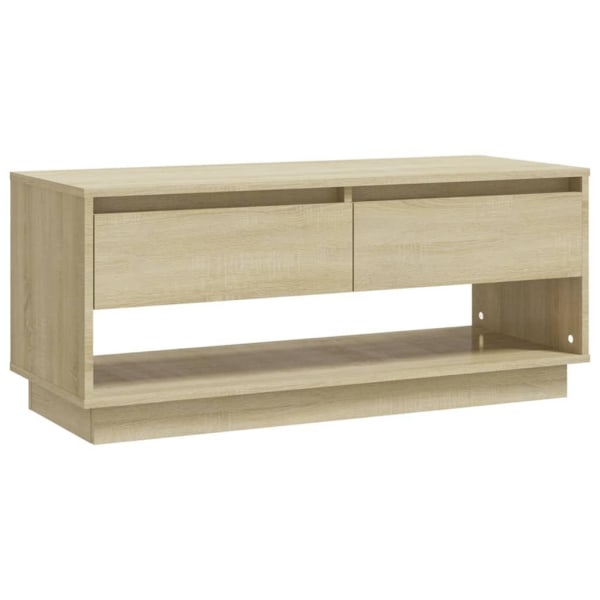 vidaXL TV-bänk sonoma-ek 102x41x44 cm konstruerat trä Beige