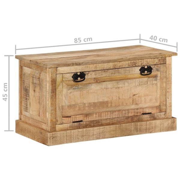 vidaXL Skobänk 85x40x45 cm massivt mangoträ Brun