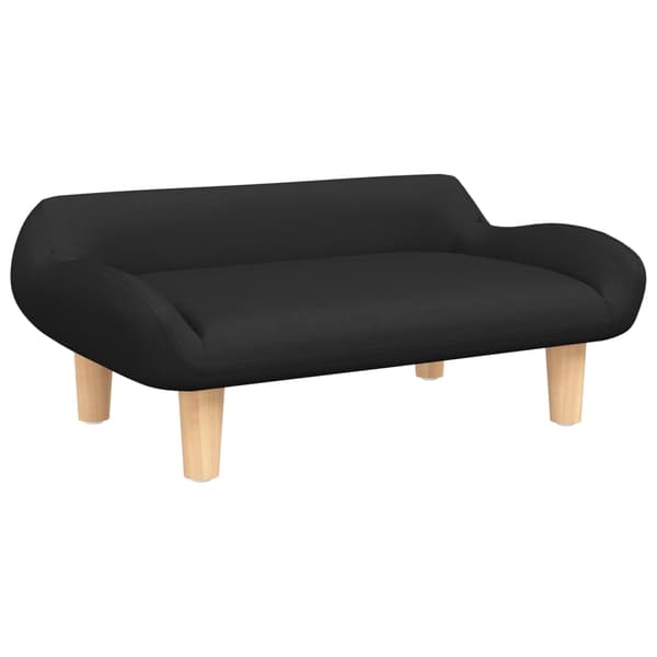 vidaXL Barnsoffa svart 70x40x24 cm tyg art