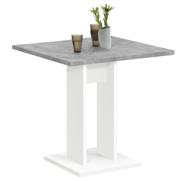 FMD Matbord 70 cm betonggrå och vit grå