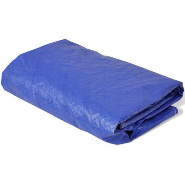 vidaXL Poolskydd 2 st för 360-367 cm rund ovanmarkspool Blå
