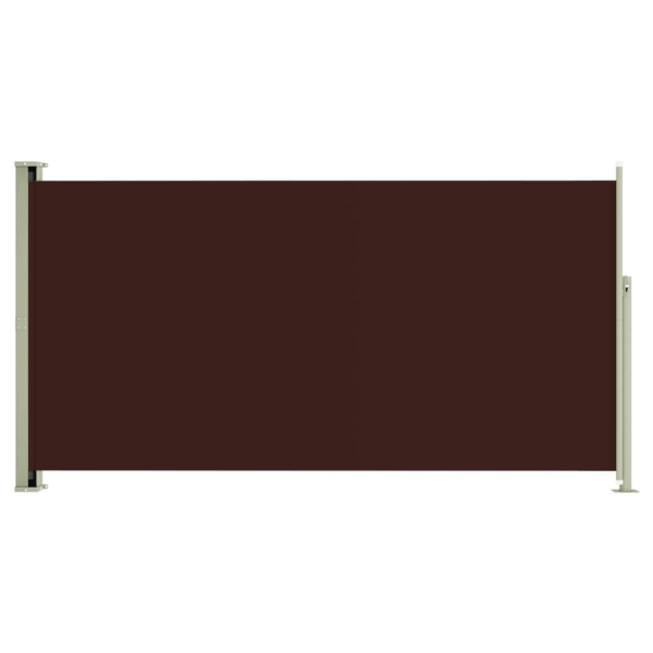 vidaXL Infällbar sidomarkis 160x300 cm brun Brun