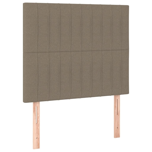vidaXL Huvudgavlar 2 st taupe 100 x 5 x 78/88 cm tyg Taupe