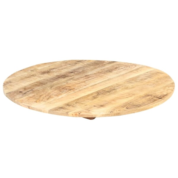 vidaXL Bordsskiva i massivt mangoträ rund 15-16 mm 80 cm Brun