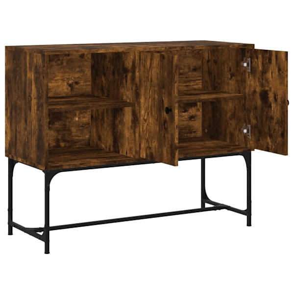 vidaXL Skänk rökfärgad ek 100x40x79,5 cm konstruerat trä Brun
