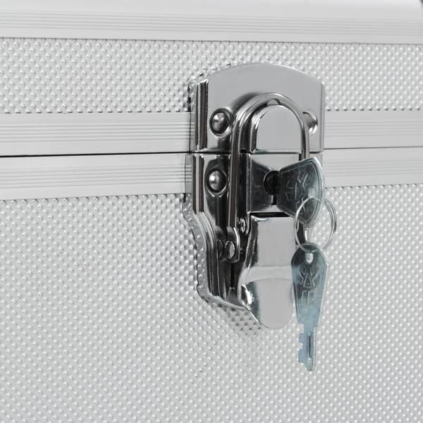 vidaXL Förvaringsväskor 3 st silver aluminium Silver