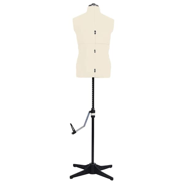vidaXL Justerbar provdocka herr gräddvit stl 37-45 Creme
