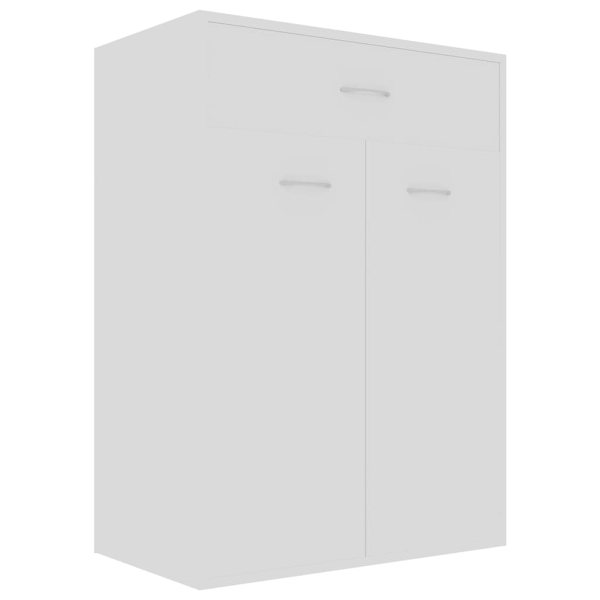 vidaXL Skoskåp vit 60x35x84 cm konstruerat trä Vit