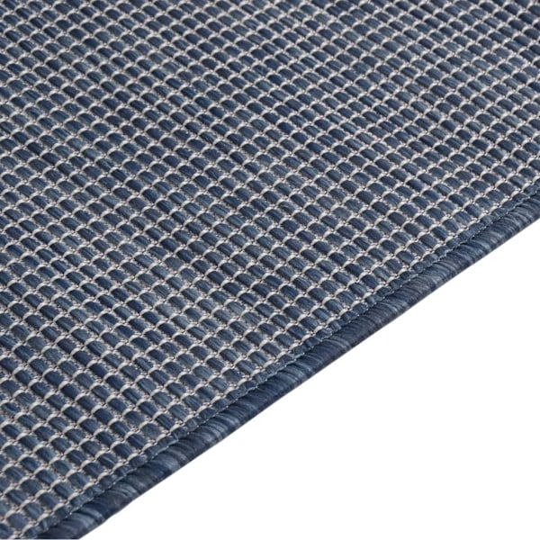 vidaXL Utomhusmatta plattvävd 120x170 cm blå Blå