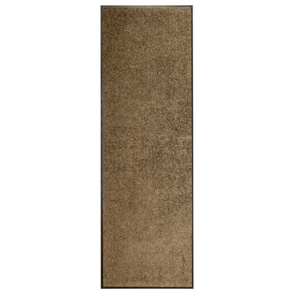 vidaXL Dörrmatta tvättbar brun 60x180 cm Brun