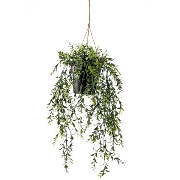 Emerald Konstväxt buxbom i kruka hängande 50 cm Grön