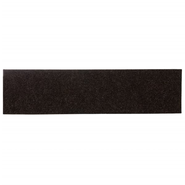 vidaXL Trappmattor självhäftande 15 st 76x20 cm mörkbruna rektangulära Brun