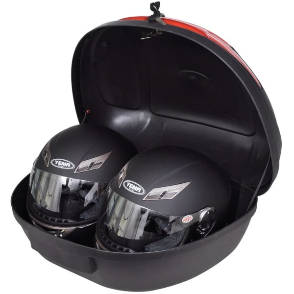 vidaXL Toppbox för motorcykel för 2 MC-hjälmar 72 L Svart ce6d | Black |  5100 | Fyndiq