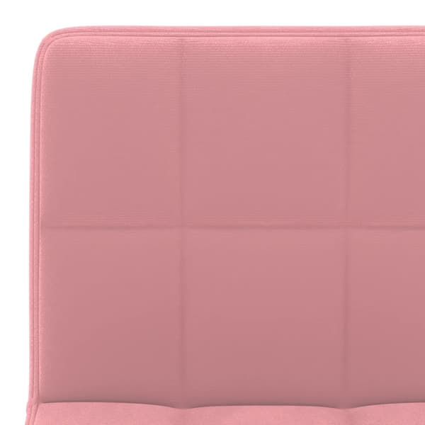 vidaXL Barstol rosa sammet Rosa