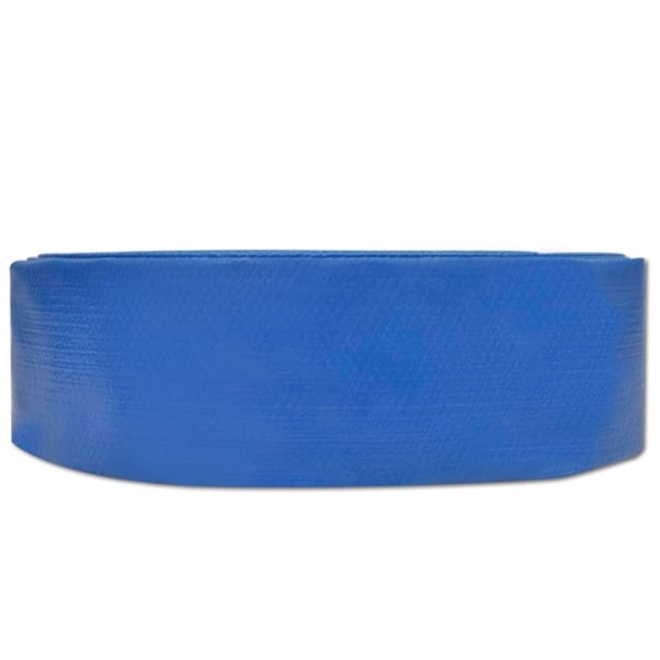 vidaXL 25 m 2" PVC platt vattenslang Svart