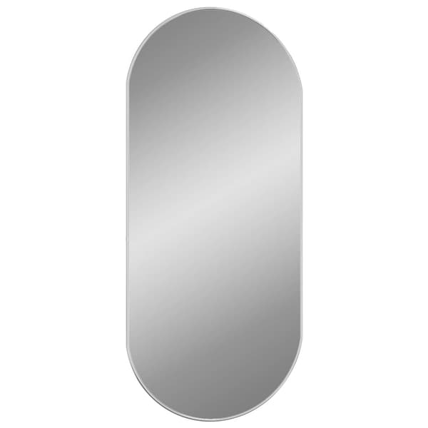 vidaXL Väggspegel silver 100x45 cm oval Silver
