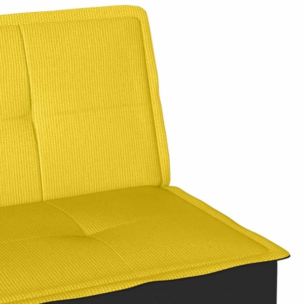 vidaXL Bäddsoffa ljusgul tyg Gul