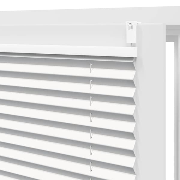 vidaXL Plisségardin 40x125 cm vit Vit