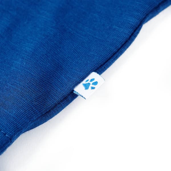 vidaXL T-shirt för barn mörkgrå 128 Blå