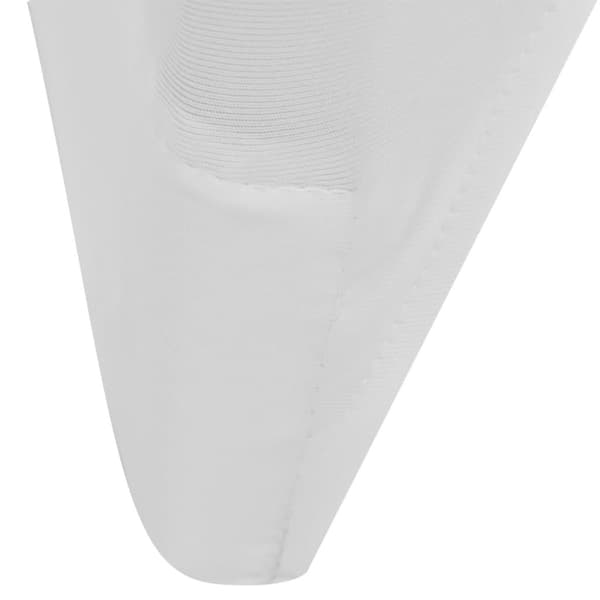 vidaXL Stolsöverdrag stretch 18 st vit Vit