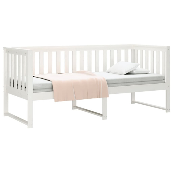 vidaXL Dagbädd vit 75x190 cm massivt furu Vit
