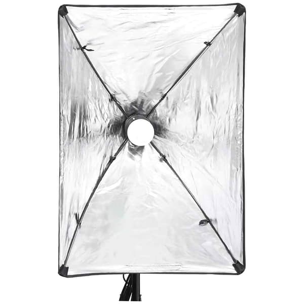 vidaXL Professionell studiobelysning 60x40 cm Vit