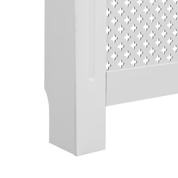 vidaXL Elementskydd vit 112x19x81,5 cm MDF Vit
