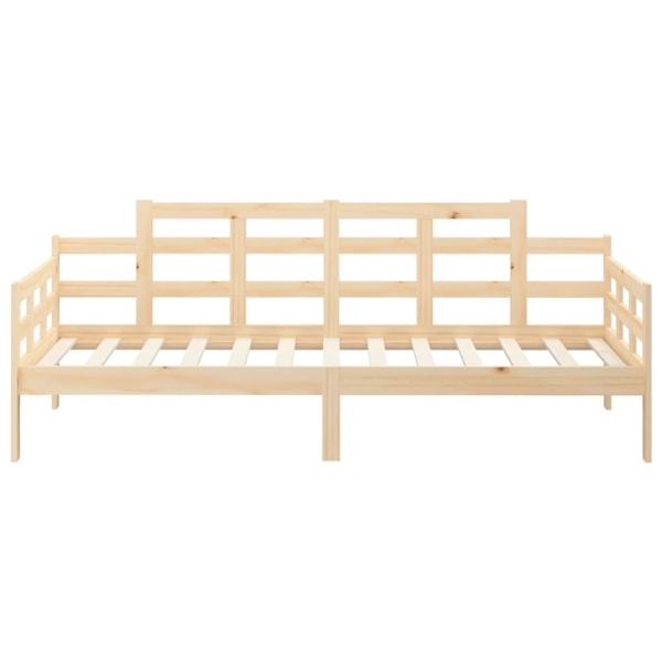vidaXL Dagbädd 80x200 cm massiv furu Brun
