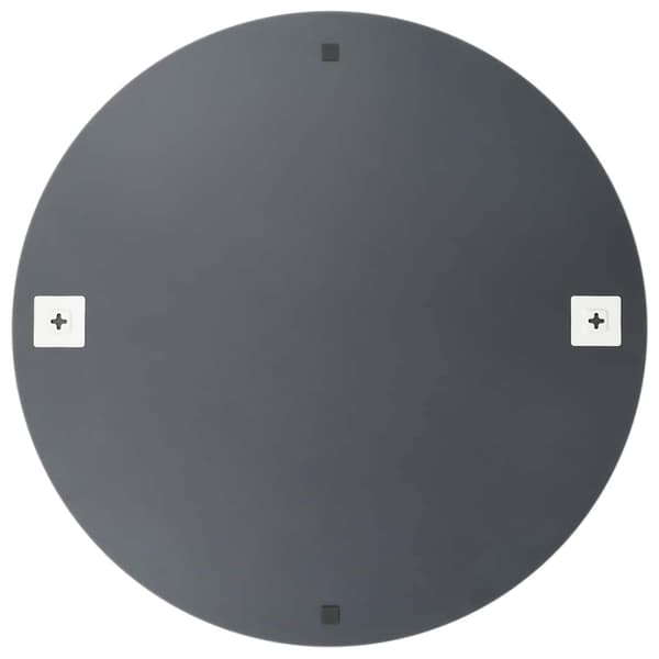 vidaXL Väggspegel med LED-belysning rund Silver