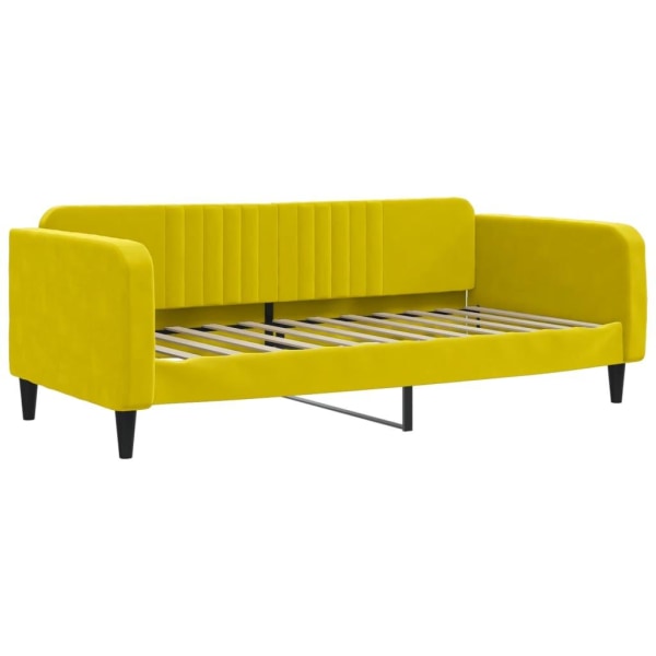 vidaXL Dagbädd gul 100x200 cm sammet Gul