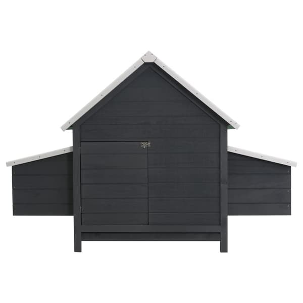 vidaXL Hönshus grå 157x97x110 cm trä grå