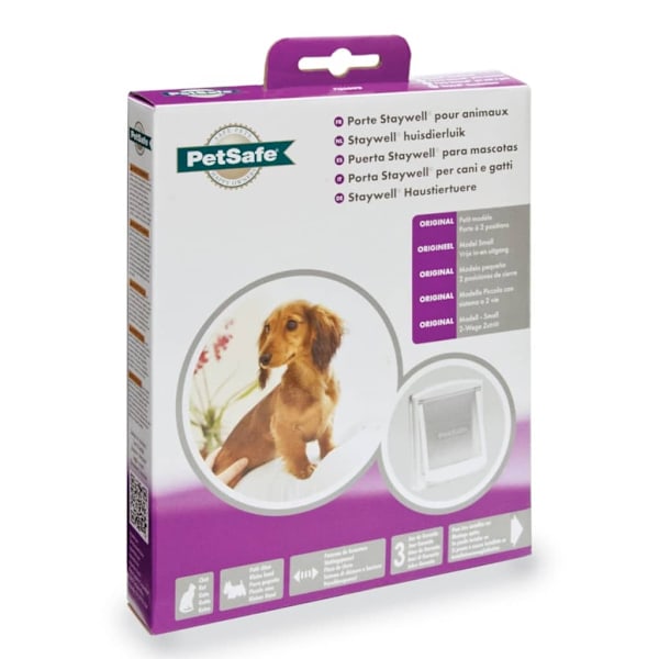PetSafe 2-vägslucka för husdjur 715 liten 17,8x15,2 cm vit 5017 Vit