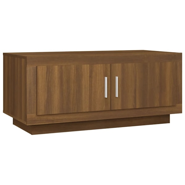 vidaXL Soffbord brun ek 102x50x45 cm konstruerat trä Brun