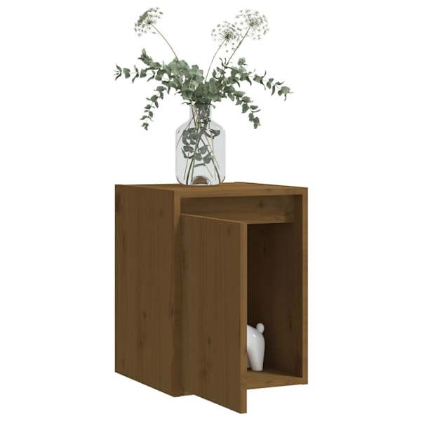 vidaXL Väggskåp honungsbrun 30x30x40 cm massiv furu Brun