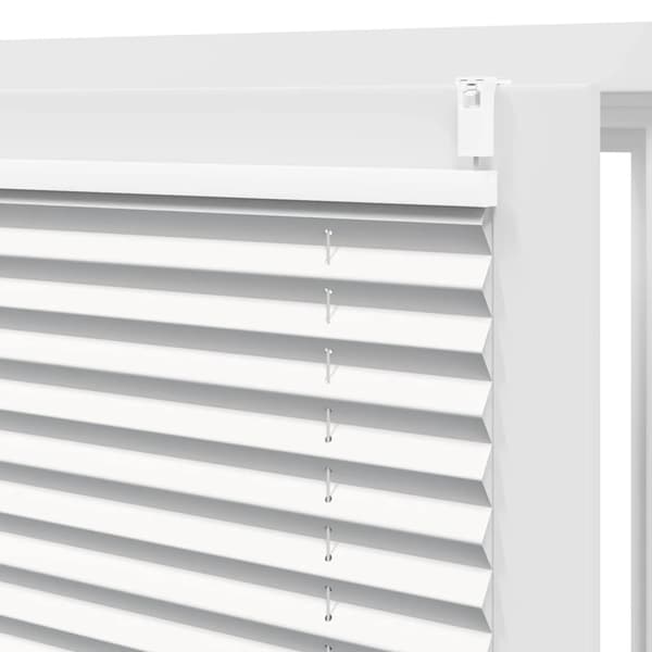 vidaXL Plisségardin 100x125 cm vit Vit