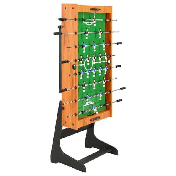 vidaXL Fotbollsbord hopfällbart 121x61x80 cm ljusbrun Brun