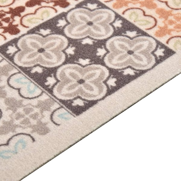 vidaXL Köksmatta maskintvättbar mosaik 60x300 cm multifärg