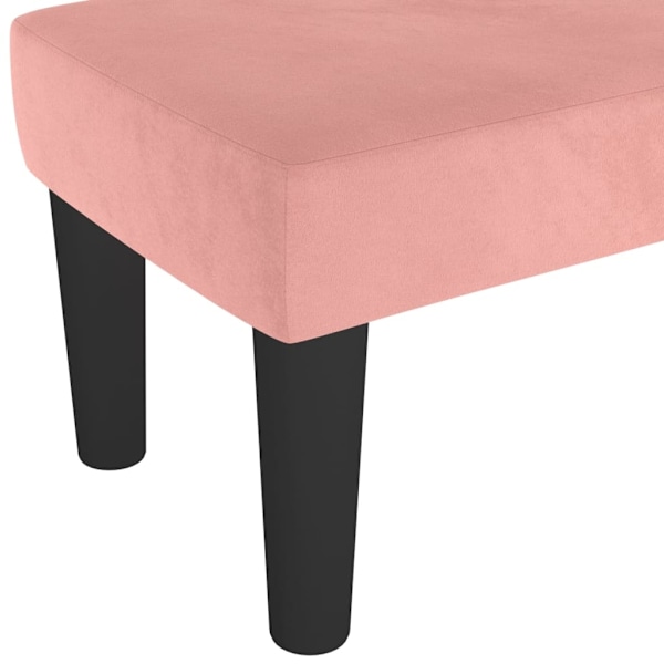 vidaXL Bänk rosa 100x30x30 cm sammet Rosa