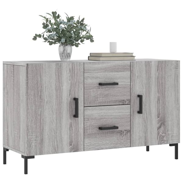 vidaXL Skänk grå sonoma 100x36x60 cm konstruerat trä Grå